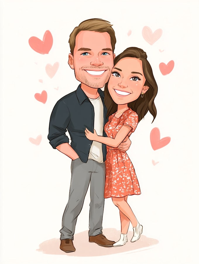 make couple portrait illustration