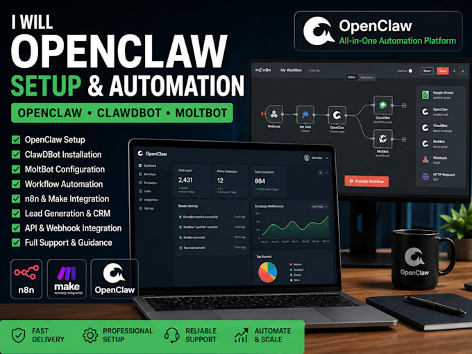 openclaw setup hermes ai agent moltbot n8n ollama vps make chatbot automation