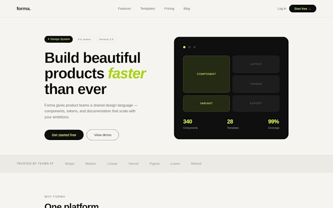 create your landing page
