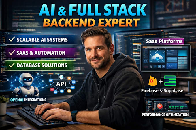 full stack developer backend database ai agent frontend deploy vercel software
