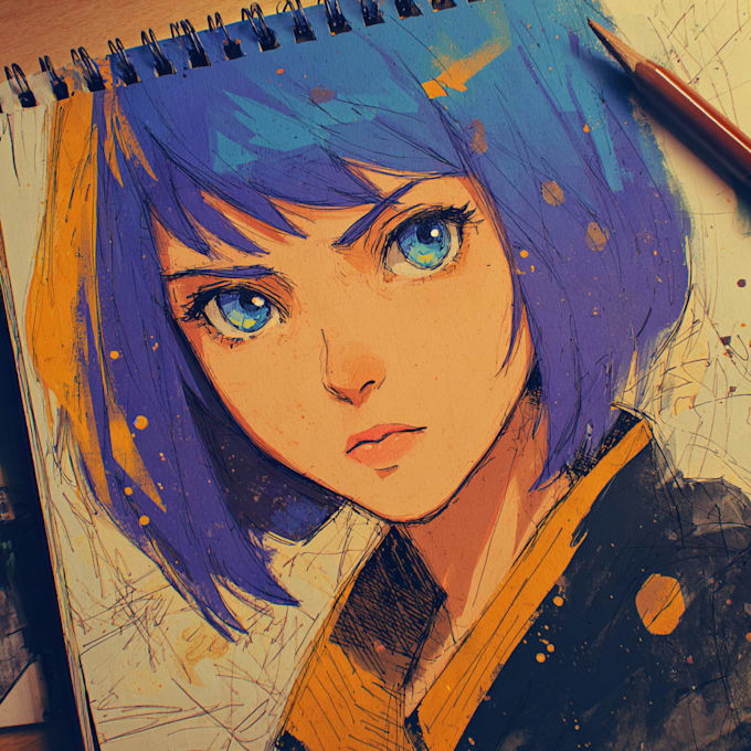 draw anime art and illustration