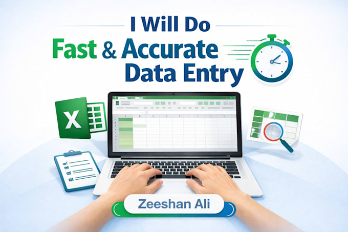 do data entry copy paste excel work