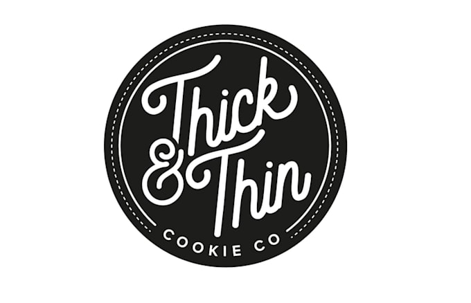 create clean homemade cookie small business logo