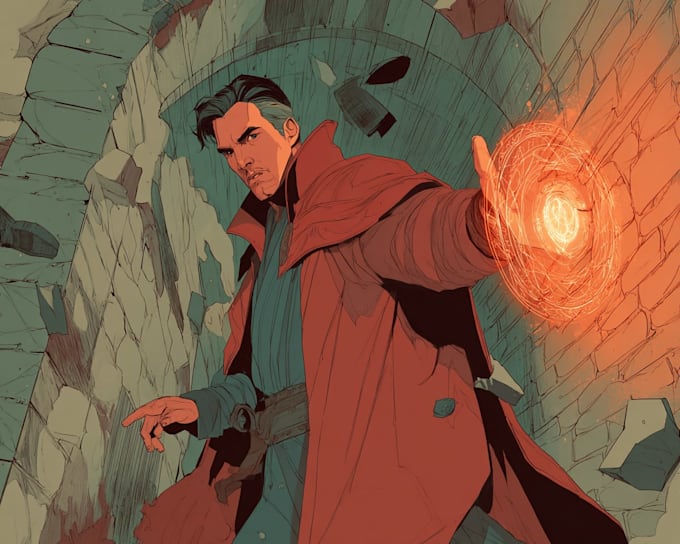 illustrate custom comic art in my unique style