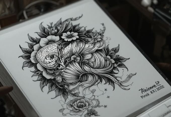 do a authentic japanese style tattoo art