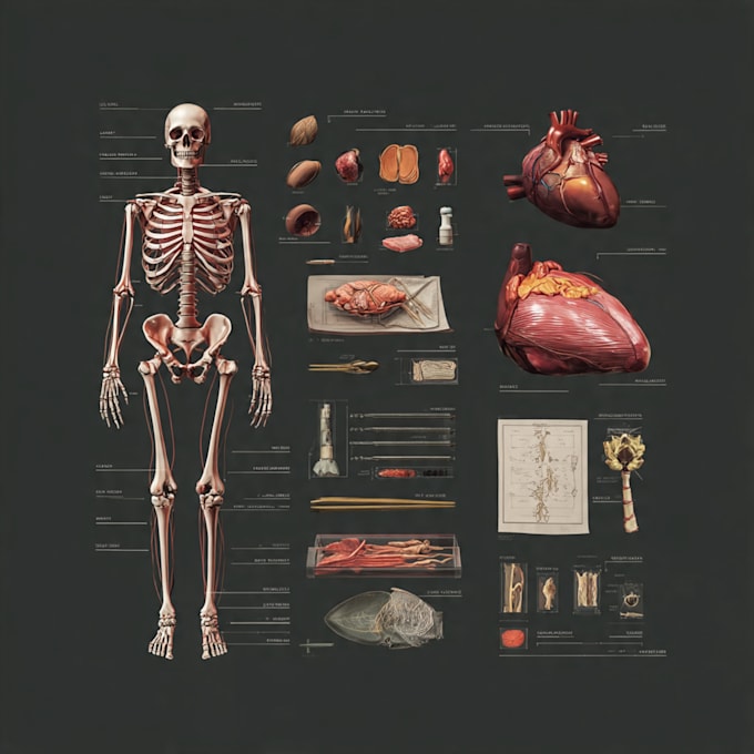 create high quality medical and anatomical illustrations