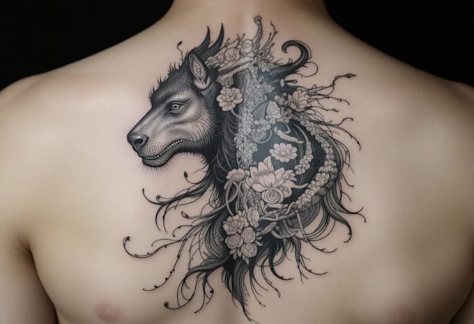 design a japanese style tattoo art