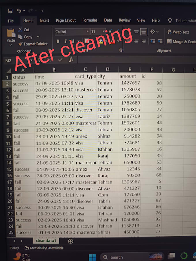 clean and preprocess your excel or csv data using python pandas
