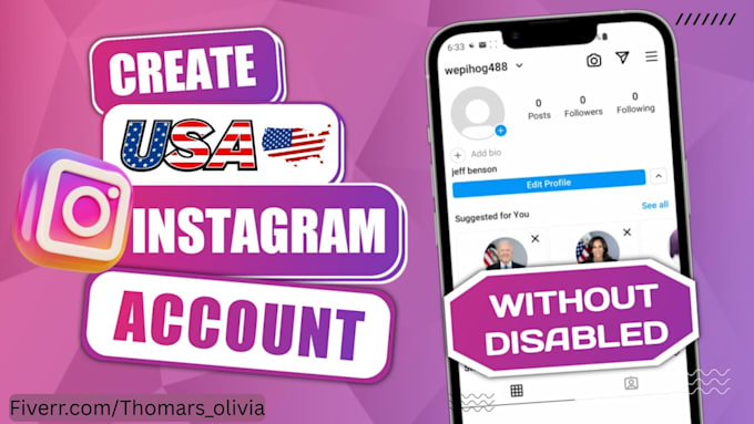 create USA instagram account