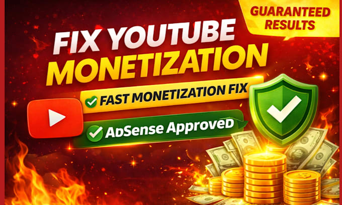 fix youtube monetization issues and enable adsense approval