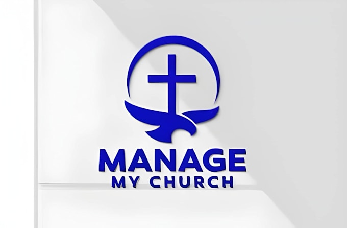 Design modern christian church logo with cross, bible, and holy symbols ...