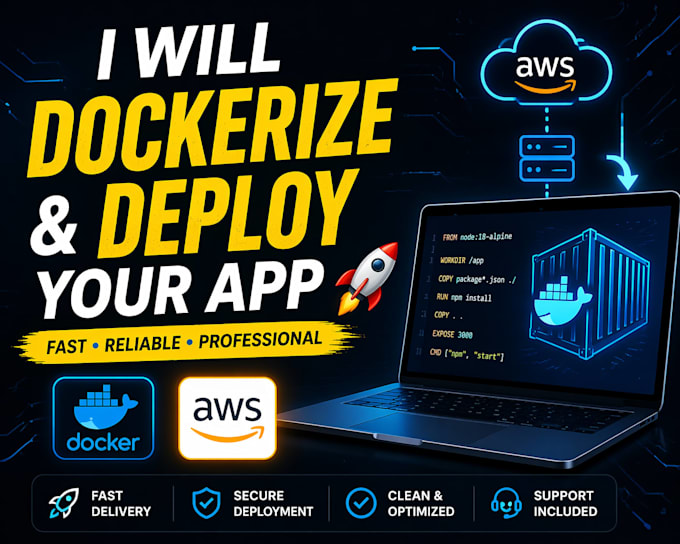 dockerize your application and deploy it professionally