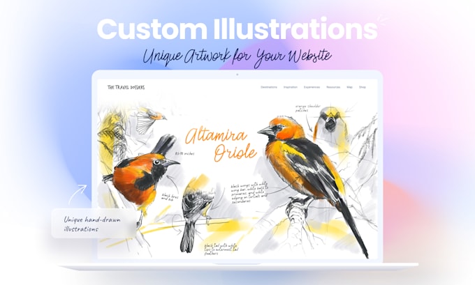 create custom illustrations for your website