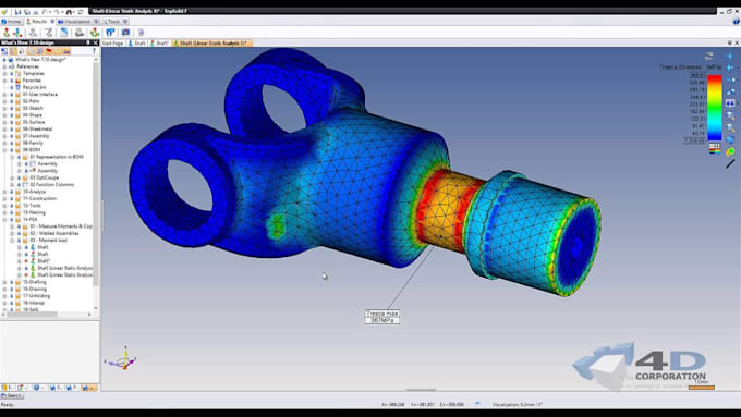 perform stress analysis for mechanical parts