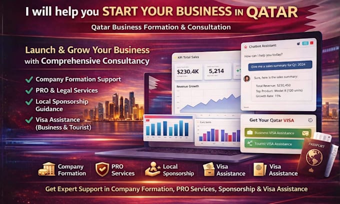 guide you in opening business in qatar