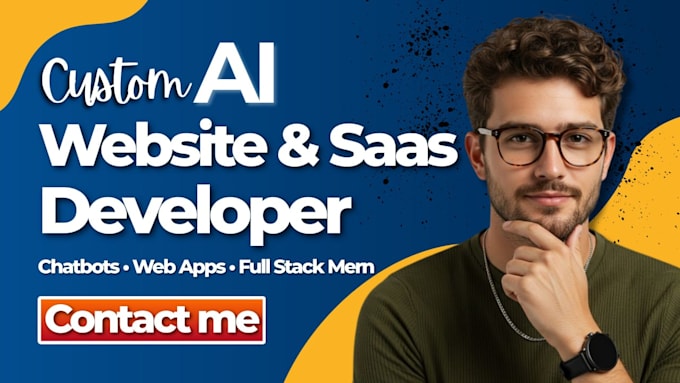 build ai website, saas, ai web app, chatbot, react next js, full stack developer