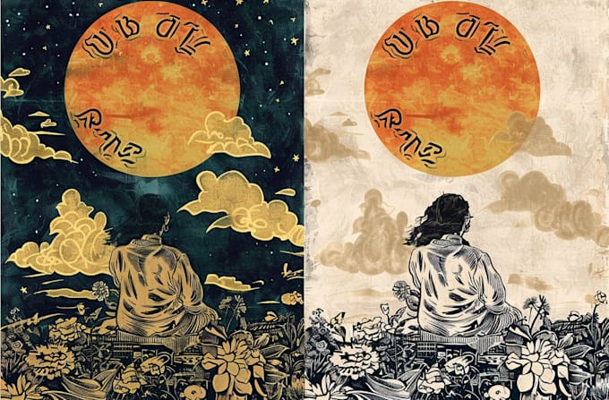draw artwork with vintage illustration style