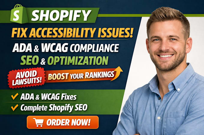fix shopify accessibility issues ada and wcag compliance SEO and optimization