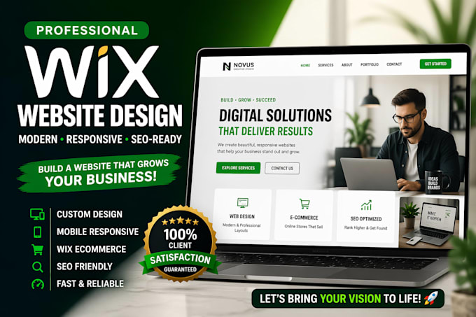 design wix redesign wix website landing page redesign