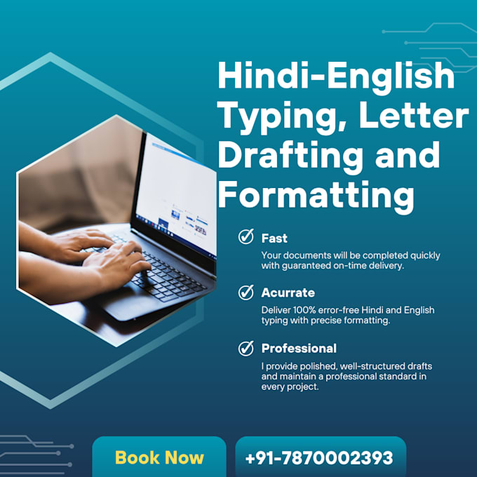 draft and format hindi english letters and official documents