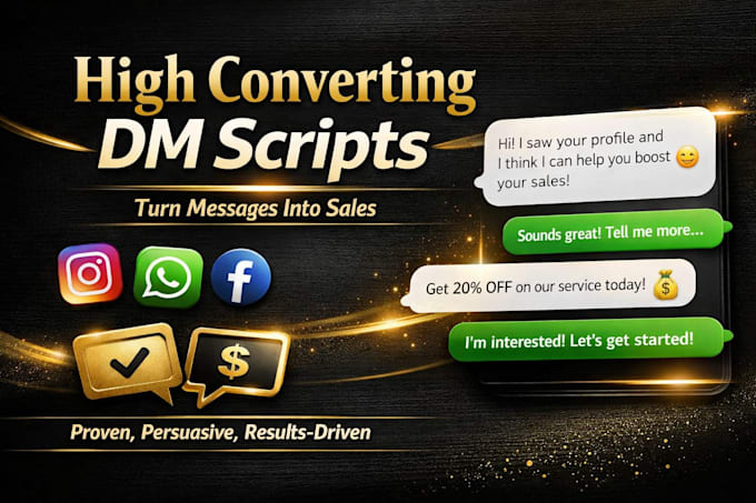 craft high converting dm script for sales leads and engagement
