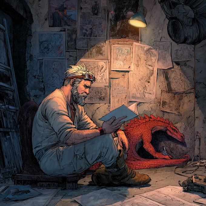 design comic book illustration with comic book illustrator
