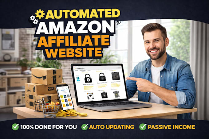 build an amazon affiliate website with SEO, amazon API and passive income system