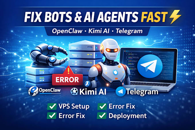 fix openclaw kimi ai agent telegram bot  vps deployment issues
