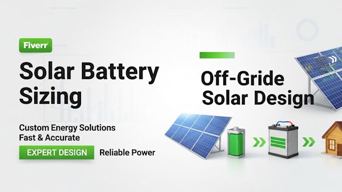 design solar battery sizing and off grid solar system plan