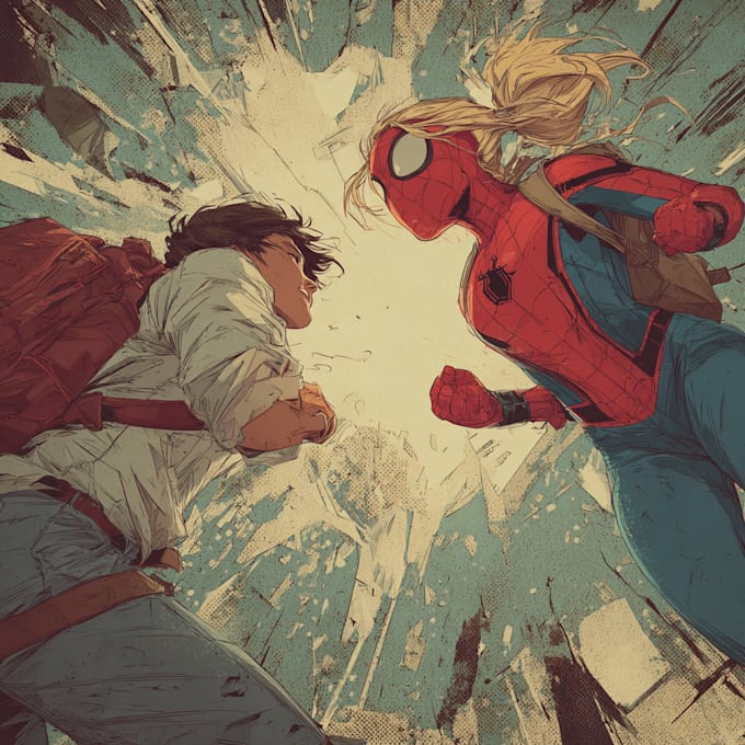 draw comic book illustration as a comic book illustrator