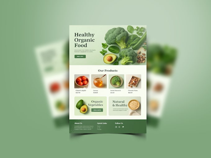 design proportional food flyer
