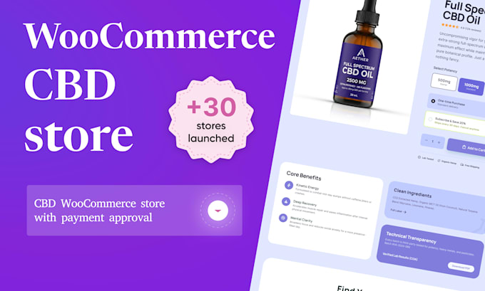 build a cbd woocommerce store with payment approval