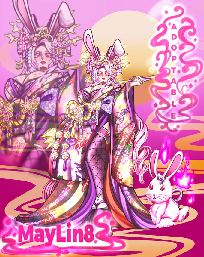selling an adoptable oiran rabbit ab