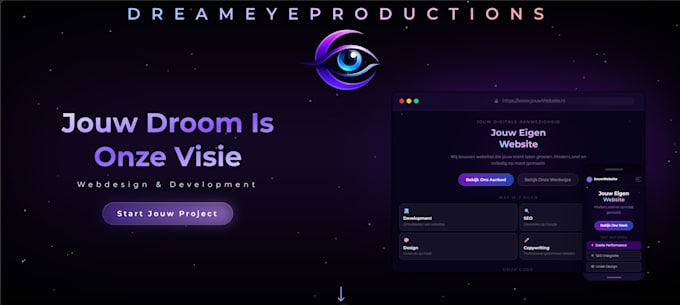 create a professional website and webdesign