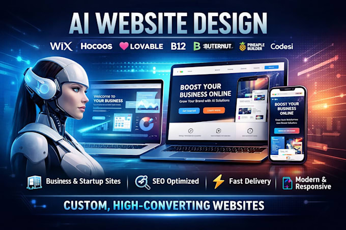 do wix hocoos lovable b12 butternut pineapple builder framer ai website design