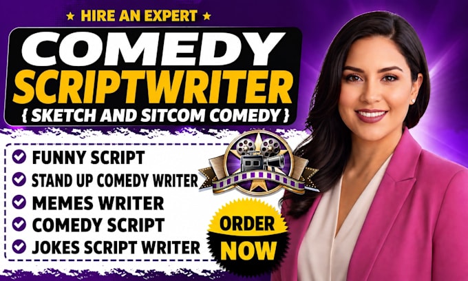 write a comedy script, sitcom, sketch comedy, short comedy or a funny script
