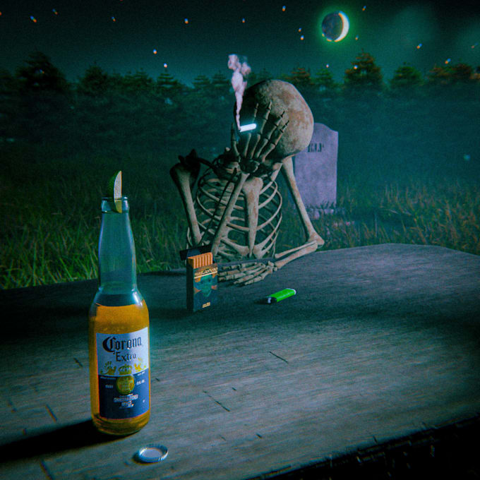 create 3d art for your merch, wallpaper, or brand