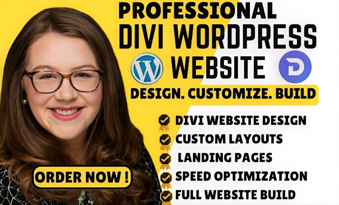 design and build a professional divi wordpress website