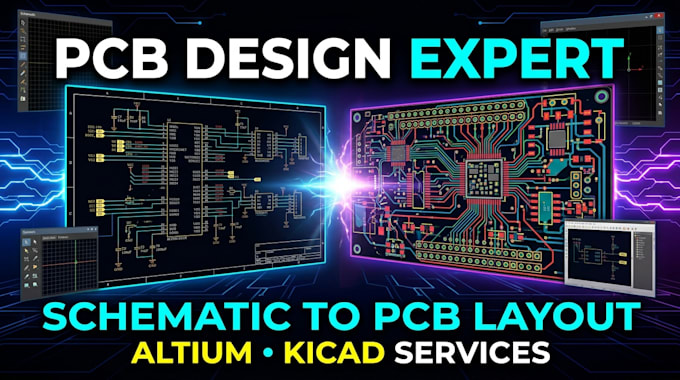 design professional schematic and pcb layout design in altium and kicad