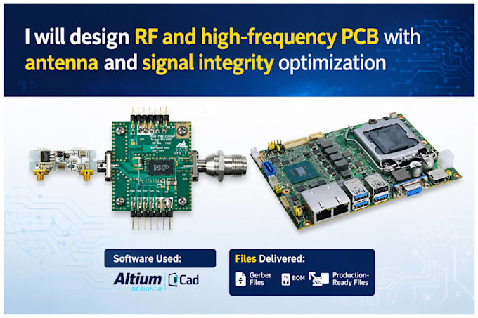 design rf and high frequency pcb with antenna and signal integrity optimization