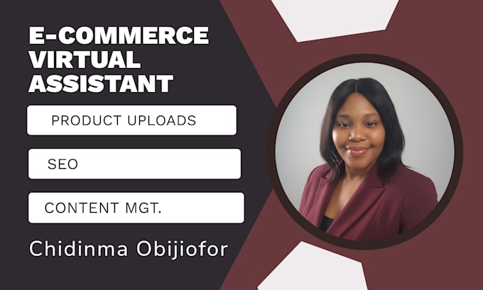 be your ecommerce VA for product uploads and content management