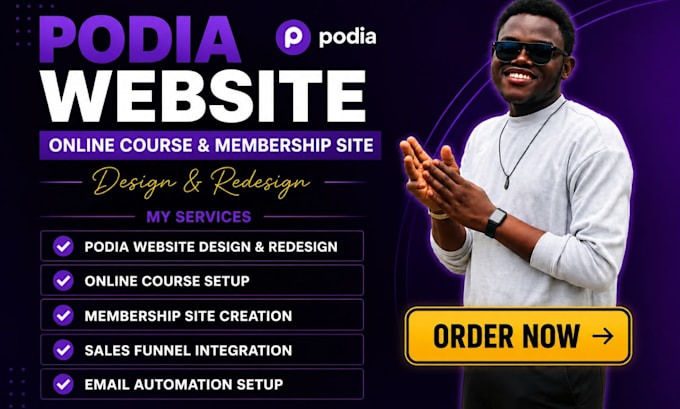 make podia, podia website, online course, teachable, course website, thinkific