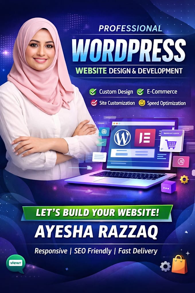 design and develop a responsive wordpress website