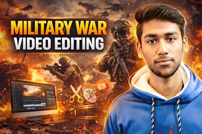 be your military war video editing expert