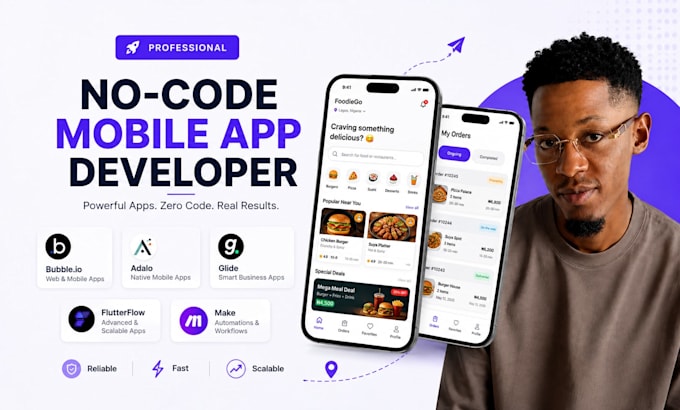 build no code app bubble io adalo glide app glide mvp flutterflow to mobile app