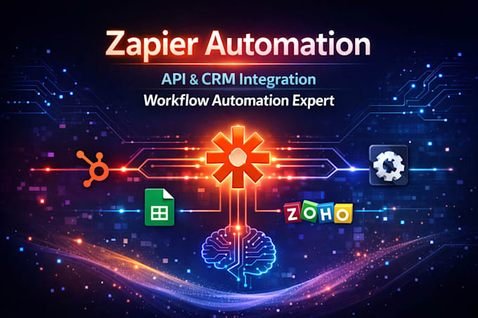 do zapier automation, API integration, CRM workflow and ai automation setup