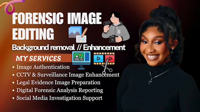 do forensic image editing, enhancement, digital forensic, photo restoration