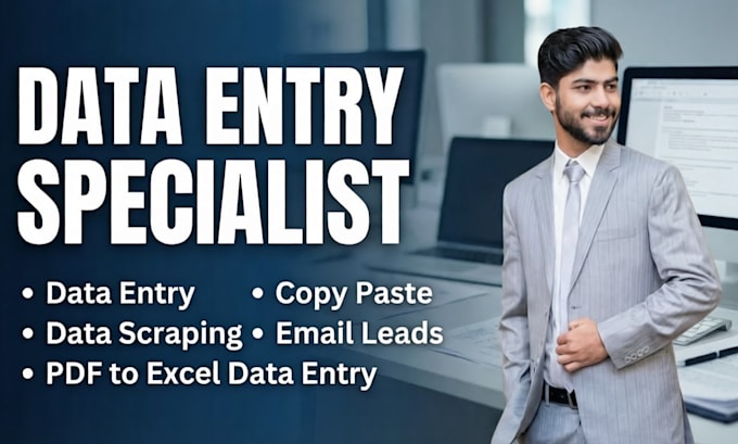 do data entry, web research, excel, copy paste, virtual assistant tasks
