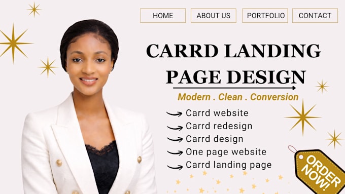 design carrd landing page redesign carrd website design