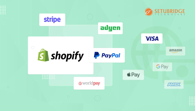 integrate shopify payment gateways, including paypal, stripe and wise